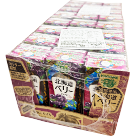 [原箱優惠] 野菜生活 100濃厚果實 北海道雜苺混合汁 195ml x 24盒裝 使用北海道產的野櫻莓和藍靛果 並奢侈地使用果泥的濃郁口味 每一瓶飲品都相當於吃了一份水果 能滿足您的維生素C的日常攝取量 日本製造 平行進口產品  [Full box Promotion] Kagome 100 Hokkaido Mixed Berry Juice 195ml x 24pcs/box Made in Japan Parallel import goods